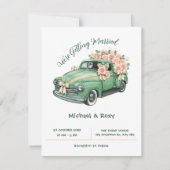 クラシック結婚車 招待状 (正面)