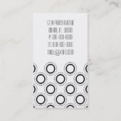 クラシック絞り込み名刺、木炭 名刺 (裏面)