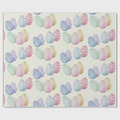 クラシック絵を描イースター卵 ラッピングペーパー (フラット)