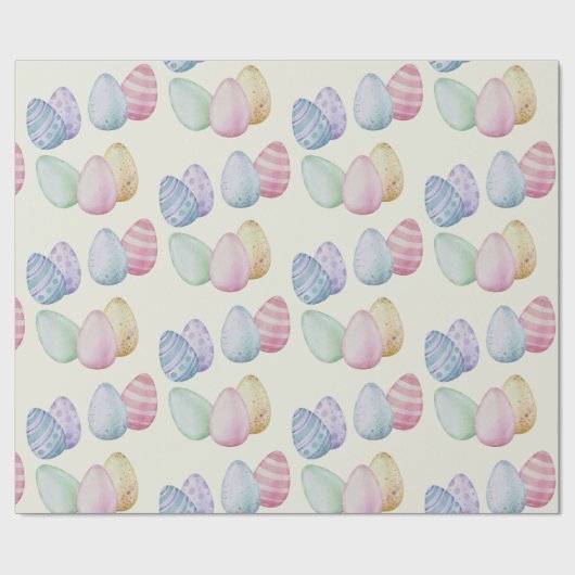 クラシック絵を描イースター卵 ラッピングペーパー (フラット)