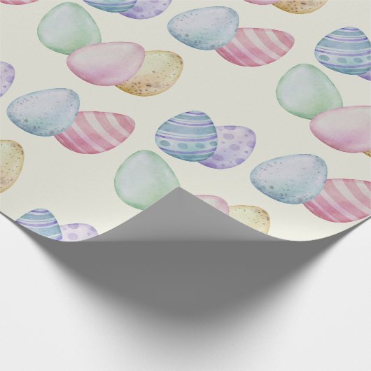 クラシック絵を描イースター卵 ラッピングペーパー (角)