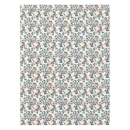 クラシック緑と赤のホリーとベリーのクリスマス テーブルクロス