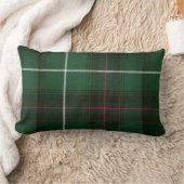 クラシック緑と赤の格子縞 ランバークッション (ブランケット)