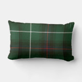 クラシック緑と赤の格子縞 ランバークッション (裏面)