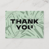 クラシック緑の植物学離れの感謝してい 名刺 (正面)