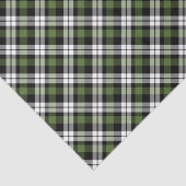 クラシック緑の白い黒い格子模様のチェック 薄葉紙 (詳細)