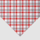 クラシック緑の赤い青の白い格子模様のチェックパターン 薄葉紙 (詳細)