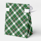 クラシック緑の赤い青の白い格子模様 フェイバーボックス (裏面サイド)