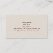 クラシック緑の離れツリー 名刺 (裏面)