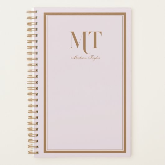 クラシック縁どパーソナライズされたプランナー プランナー手帳 (正面)