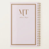 クラシック縁どパーソナライズされたプランナー プランナー手帳 (裏面)