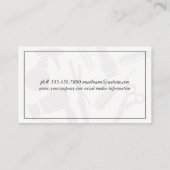 クラシック縁ど美容師 名刺 (裏面)