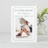 クラシック縁ど葬式 招待状 (スタンド正面)