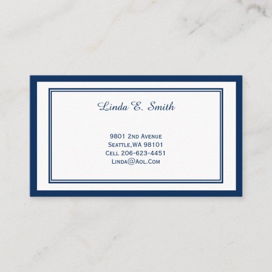 クラシック縁ど電話カード 名刺 (正面)