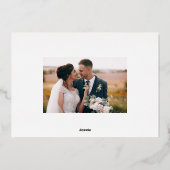 クラシック縁どPhoto Holiday Gold Foil Card 箔シーズンカード (裏面)