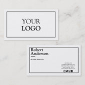 クラシック署名標準 名刺 (正面/裏面)