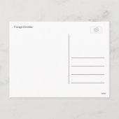 クラシック美しいヴィンテージのクリスマス写真 シーズンポストカード (裏面)