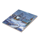 クラシック美しいヴィンテージのクリスマス写真 タイル (側面)