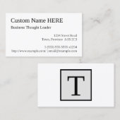 クラシック考え業務リーダー名刺 名刺 (正面/裏面)