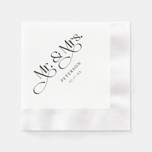 クラシック脚本のミセス結婚ズ 縁ありカクテルナプキン (正面)