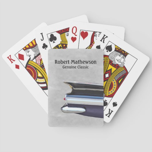 クラシック自動車とクラシックの個人設定 トランプ (裏面)