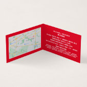 クラシック自動車、自動車整備士と修理、詳細 名刺 (内部)