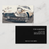 クラシック自動車、自動車販売店の名刺 名刺 (正面/裏面)