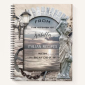 クラシック航海のイタリアン魚介類レシピ ノートブック (正面)