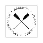 クラシック航海のオール差出人住所 セルフインキングスタンプ (デザイン)