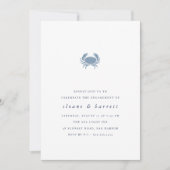 クラシック航海のカニ婚約パーティ 招待状 (正面)