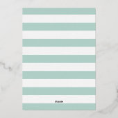 クラシック航海の結婚Seahorse金フォイルInvita 箔招待状 (裏面)