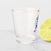 クラシック航海の船の名前の灯台 ショットグラス (左)