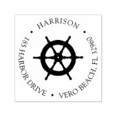 クラシック航海の船車差出人住所 セルフインキングスタンプ (デザイン)