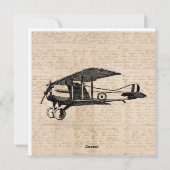 クラシック航空アンティーク航空術紙 シーズンカード (裏面)