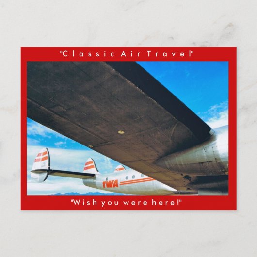 「クラシック航空旅行」 ポストカード (正面)
