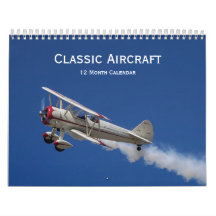 クラシック航空機 - 12 か月カレンダー