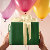 クラシック色 – クラシック緑 – 無地の 転が ラッピングペーパー