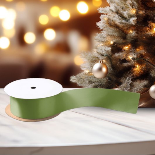 クラシック色 – ソフトグリーン – 無地のサテンリボン サテンリボン