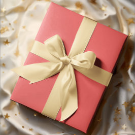 クラシック色 – ソフトレッド無地の転が-  ラッピングペーパー