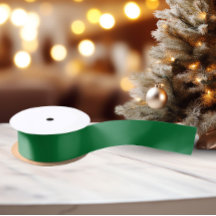 クラシック色 – 伝統的緑 – サテンリボン