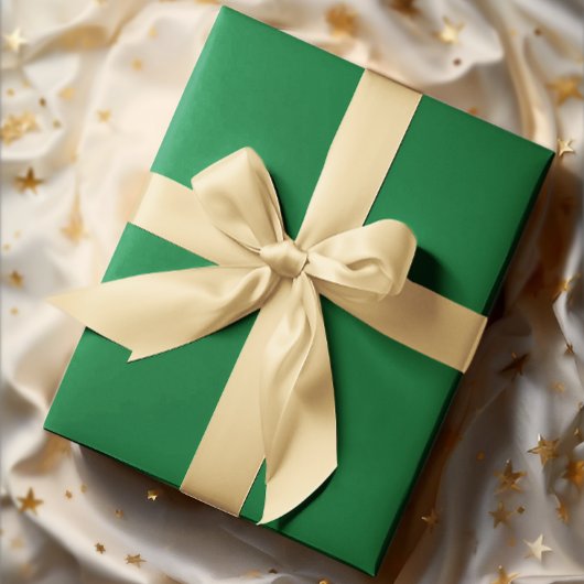 クラシック色 – 伝統的緑 – 無地の 転が ラッピングペーパー