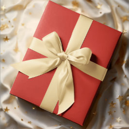 クラシック色 – 明るい赤無地の転が-  ラッピングペーパー