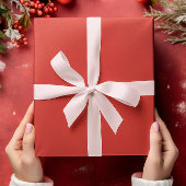 クラシック色 – 明るい赤無地の転が-  ラッピングペーパー