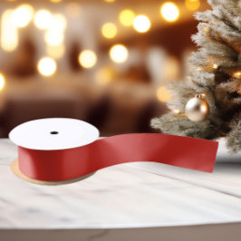 クラシック色 – 明るい赤 – 無地のサテンリボン サテンリボン