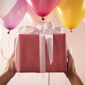 クラシック色 – 暖赤 – 無地の 転が ラッピングペーパー