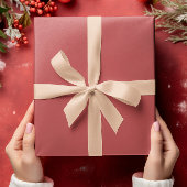 クラシック色 – 暖赤 – 無地の 転が ラッピングペーパー