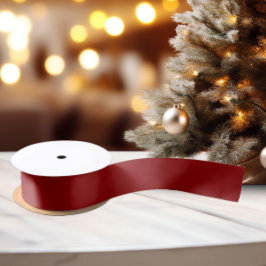 クラシック色 – 濃い赤 – 無地のサテンリボン サテンリボン