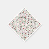 クラシック花の模様 スタンダードカクテルナプキン (角)