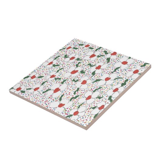 クラシック花の模様 タイル (側面)