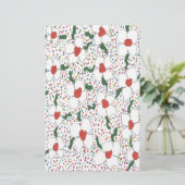 クラシック花の模様 便箋 (スタンド正面)